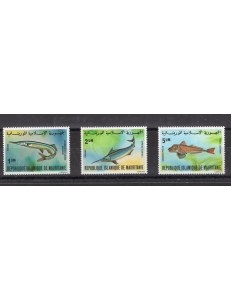 Mauritania - 1981 - Fauna marina, n° 481-481A-482. Cert.: IC. Cat. € 252 (**)