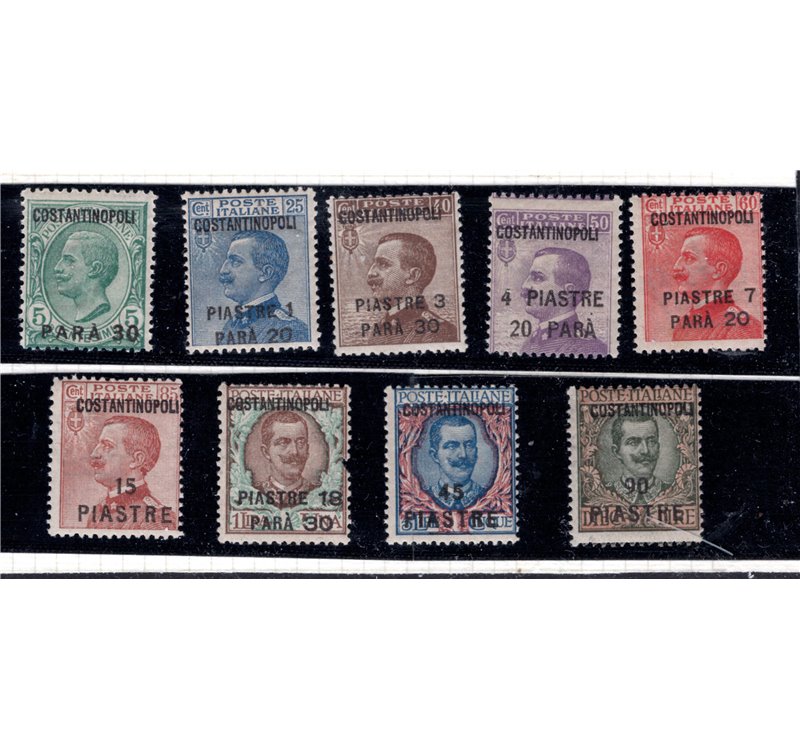 LEVANTE (COSTANTINOPOLI) 1923 Serie ordinaria 9v MNH**