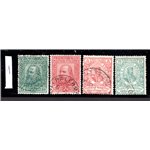 ITALIA REGNO 1910 Garibaldi, Risorgimento e Plebiscito 4v us