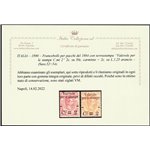 Italia 1890 - Valevole per le stampe la serie. Cert.: Italia Colleziona. Cat. € 525 (**)