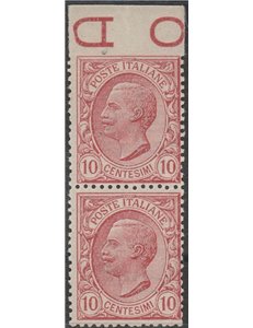 Italia 1906 - Vitt. Emanuele III. 10 c. rosa. Cat. € 150 (**)