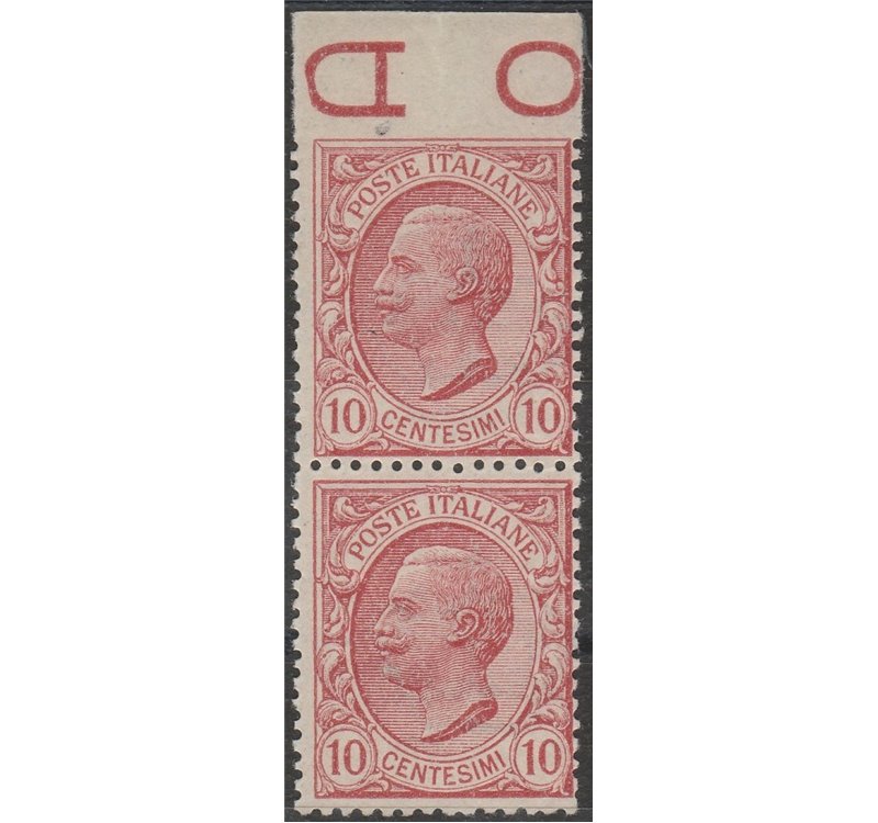 Italia 1906 - Vitt. Emanuele III. 10 c. rosa. Cat. € 150 (**)