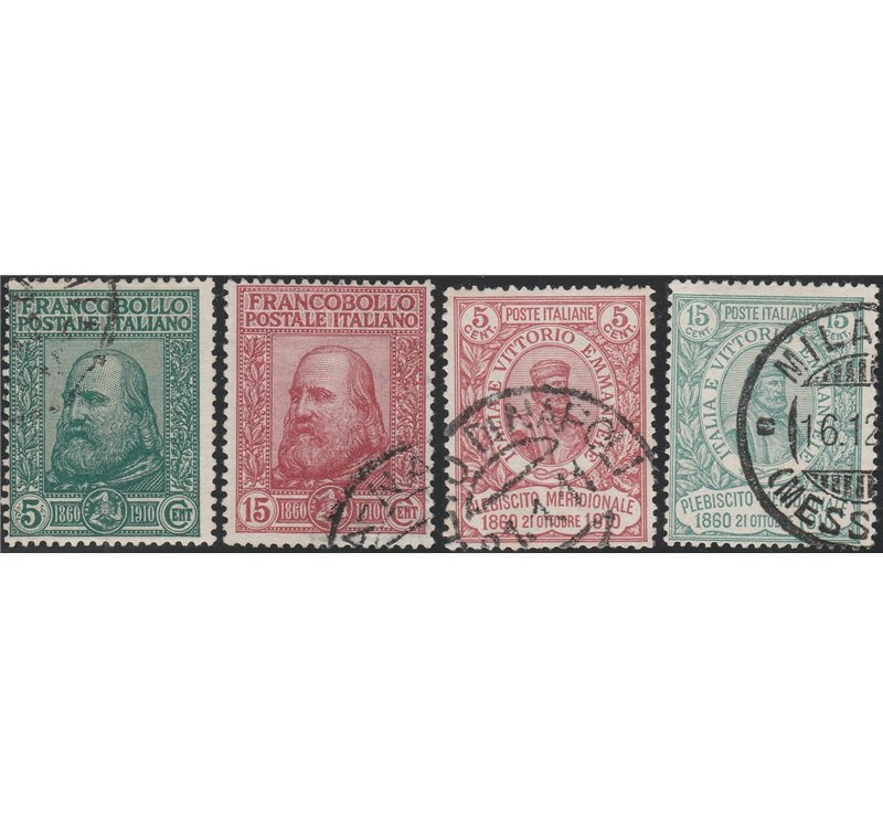 Italia 1910 - Garibaldi - la serie. Cat. € 525 (U)