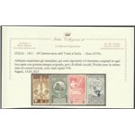 Italia 1911 - 50 ° Anniversario dell'Unità d'Italia. Cert.: Italia Colleziona. Cat. € 450 (**)