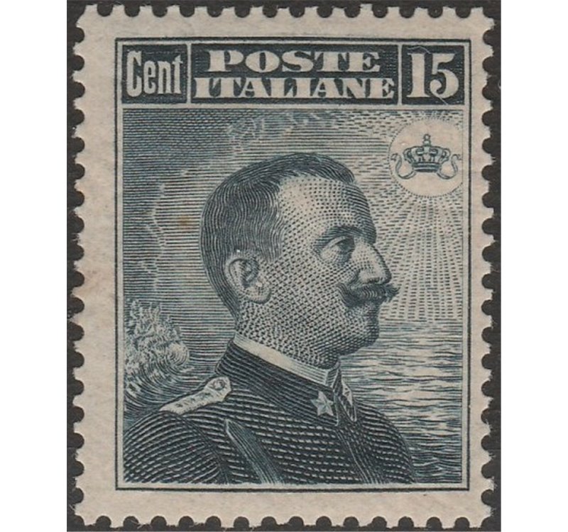 Italia 1911 - Michetti - 15 c. grigio. Cat. € 125 (**)