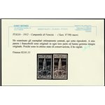 Italia 1912 - Campanile di Venezia, ottimamente centrato. Cert.: Biondi. Cat. € 900 (**)