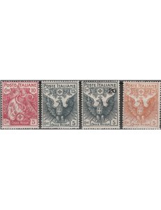 Italia 1915-16 - Croce Rossa - la serie. Cert.: Italia Colleziona. Cat. € 250 (**)