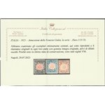 Italia 1921 - Annessione della Venezia Giulia, la serie. Ottimamente centrata. Cert.: Italia Colleziona. Cat. € 375 (**)