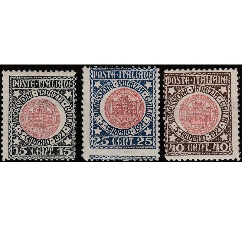 Italia 1921 - Venezia Giulia - la serie. Cat. € 75. (**)