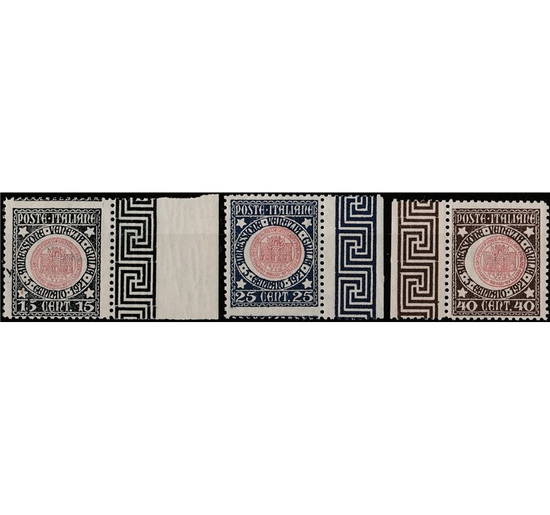 Italia 1921 - Annessione della Venezia Giulia - la serie. Cat. € 75. (**)