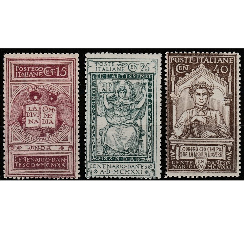 Italia 1921 - Dante Alighieri la serie. Cat. € 70