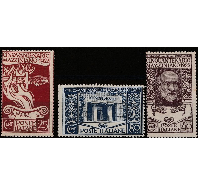 Italia 1922 - Mazzini la serie. Cat. € 200 (**)