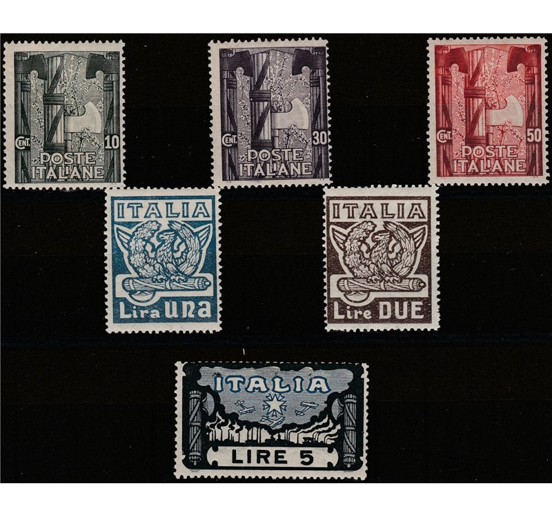 Italia 1923 - Marcia su Roma - la serie. Cat. € 350 (**)