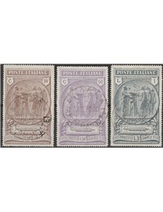 Italia 1923 - Camicie Nere - la serie con annulli originali in data Cert.: Italia Colleziona. Cat. € 750 (U)