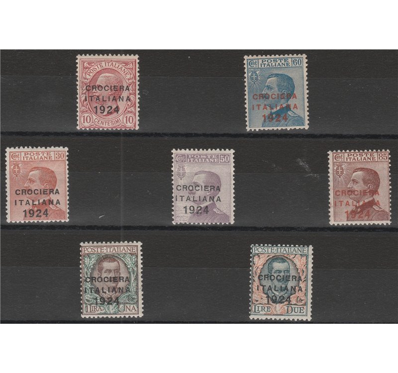 Italia  1924 - Crociera Italiana la serie. Cert.: Italia Colleziona Cat € 400 (**)