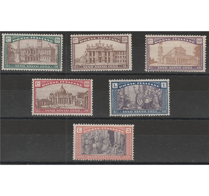 Italia  1924 - Anno Santo la serie. Cat. € 125 (**)