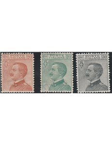 Italia  1925 - Michetti - la serie ottimamente centrata. Cat. € 80 (**)