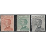 Italia  1925 - Michetti - la serie ottimamente centrata. Cat. € 80 (**)