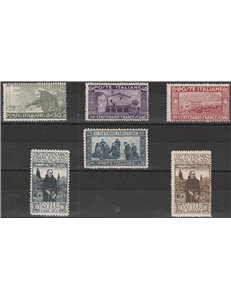 Italia  1926 - San Francesco la serie. Cat € 60 (**)