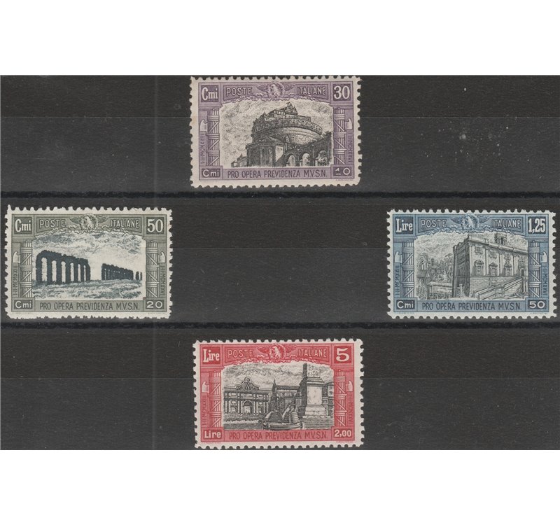 Italia 1928 - Milizia II la serie ottimamente centrata. Cat.€ 900 (**)
