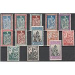 Italia 1928 - Emanuele Filiberto la serie di 13 valori. Cert.: Biondi. Cat € 1875 (**)