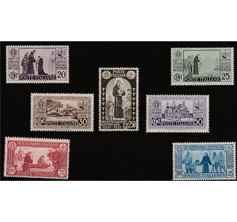 Italia 1931 - S. Antonio la serie. Cat. € 300 (**)