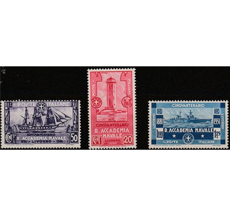 Italia 1931 - Accademia Navale la serie. Cat. € 240 (**)