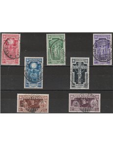 Italia 1933 - Anno Santo la serie con annulli originali in data Cat. € 825 (U)