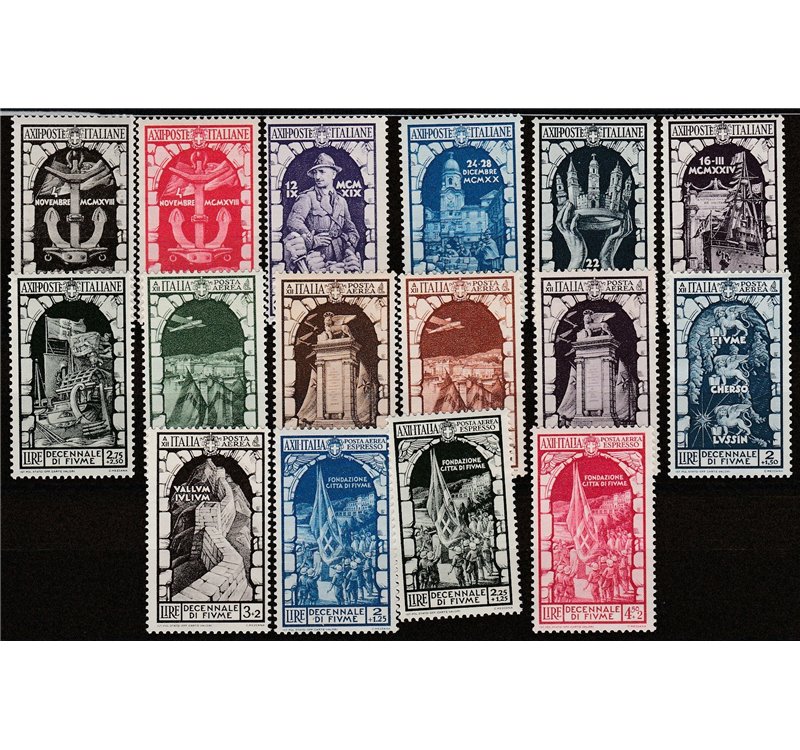 Italia 1934 - Fiume la serie. Cat. € 100 (**)