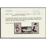 Italia 1934 - Campionati Mondiali di Calcio la serie completa  Cat. € 900 (**)