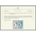 Italia 1935 - Salone Aereonautico la serie. Cert.: Italia Colleziona. Cat. € 1800 (**)