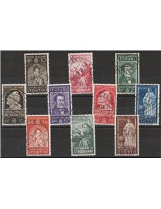 Italia 1937 - Illustri la serie con annulli originali Cat. € 950 (U)