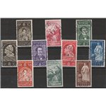 Italia 1937 - Illustri la serie con annulli originali Cat. € 950 (U)