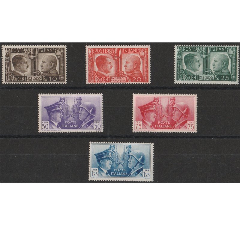 Italia 1941 - Asse Italo-Tedesca la serie. Cat. € 140 (**)