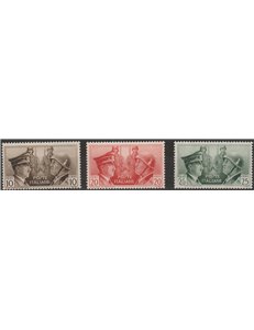 Italia 1941 - Asse Italo-tedesca. la serie non emessa Cat. € 500 (**)