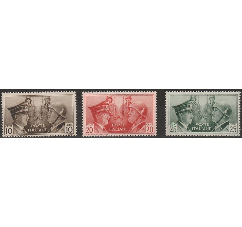 Italia 1941 - Asse Italo-tedesca. la serie non emessa Cat. € 500 (**)