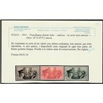 Italia 1941 - Asse Italo-tedesca. la serie non emessa Cat. € 500 (**)