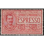 Italia 1903 - Vitt. Emanuele Espresso 25 c. rosso Cert.: Italia Colleziona. Cat. € 225 (**)