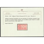 Italia 1903 - Vitt. Emanuele Espresso 25 c. rosso Cert.: Italia Colleziona. Cat. € 225 (**)