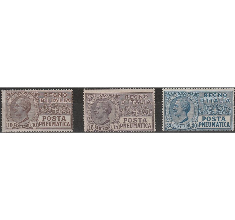 Italia 1913-23 - Pneumatica Vitt. Emanuele III la serie. Cat. € 50 (**)