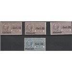 Italia 1924-25 - Posta Pneumatica Francobolli del 1913-23 con nuovi valori in Sovrastampa la serie. Cat. € 135 (**)