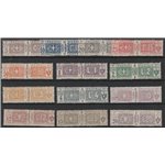 Italia 1914-22 - Pacchi Postali Stemma e Cifre sulle due sezioni la serie. Cert.: Raybaudi Cat. € 3000 (**)