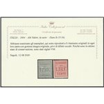 Italia 1884 - Segnatasse Alti valori, la serie. Cert.: Italia Colleziona. Cat. € 300 (**)