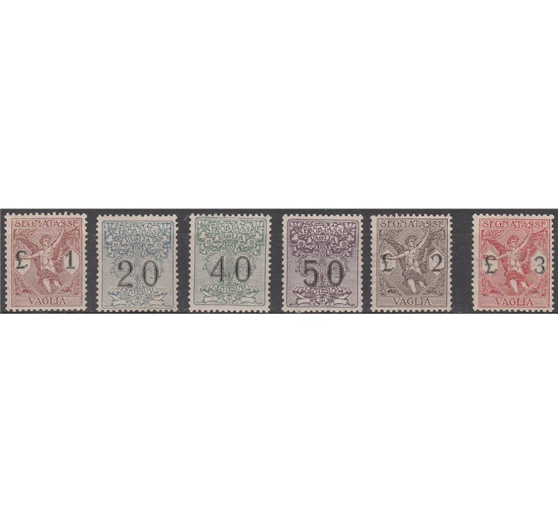 Italia 1924 - Segnatasse per Vaglia, la serie. Cert.: Biondi. Cat. € 1250 (**)