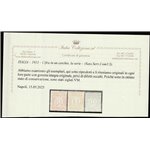 Italia 1913 - Servizio commissioni cifra in un cerchio la serie. Cert.: Italia Colleziona. Cat. € 750 (**)