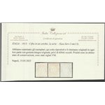 Italia 1913 - Servizio commissioni cifra in un cerchio la serie. Cert.: Italia Colleziona. Cat. € 750 (**)