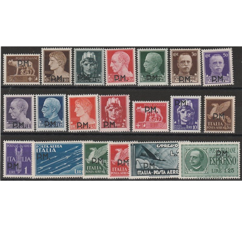 Italia 1942 Posta Militare, la serie. Cat. € 100 (**)