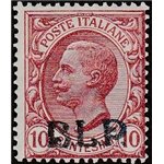 Italia 1921 - Tipo Leoni 10 c. rosa con sovrastampa "B.L.P." del I tipo  Cat. € 3600 (**)
