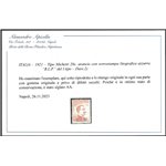 Italia 1921 - Tipo Michetti 20 c. arancio con sovrastampa "B.L.P." del I tipo Cat. € 2500 (*)