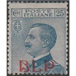 Italia 1921 - Michetti 25 c. azzurro con sovrastampa "B.L.P." litografica del I tipo Cat. € 1400 (**)